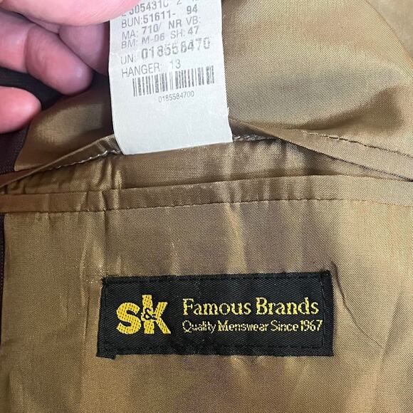 FUBU Men's Suit. Sport Jacket/Blazer 42R & Dress Pants/Slacks, appx 35x34. Wool - Picture 2 of 8